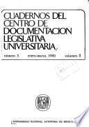 Cuadernos del Centro de Documentación Legislativa Universitaria