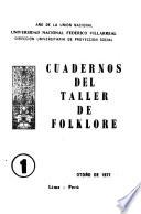 Cuadernos del Taller de Folklore