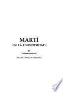 Cuadernos martianos IV, Universidad
