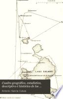 Cuadro geográfico, estadístico, descriptivo é histórico de los Estados Unidos Mexicanos