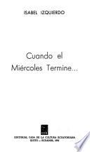 Cuando el miércoles termine--