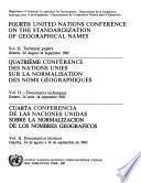 Cuarta Conferencia de Las Naciones Unidas Sobre la Normalizacion de Los Nombres Geograficos