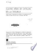 Cuatro años de catalán en la escuela