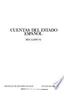 Cuentas del Estado español, 1850 a 1890-91