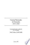 Cuentas nacionales de Venezuela, 1915-1935