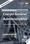 Cuerpo General Administrativo. Administración del Estado. Temario Volumen 2. Promoción Interna.