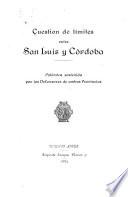Cuestión de límites entre San Luis y Córdoba