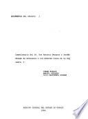 Cuestionario del Sr. don Antonio Bergoza y Jordán, obispo de Antequera a los señores curas de la diócesis