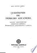 Cuestiones de derecho aduanero