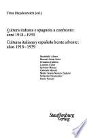 Cultura italiana e spagnola a confronto, anni 1918-1939