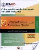 Cultura política de la democracia en Costa Rica