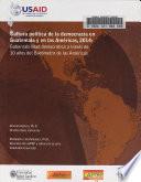 Cultura política de la democracia en Guatemala y en las Américas, 2014