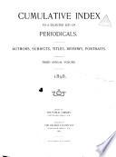 Cumulative Index to a Selected List of Periodicals