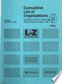 Cumulative List of Organizations Described in Section 170 (c) of the Internal Revenue Code of 1986