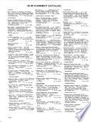 Current Catalog
