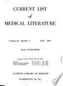 Current List of Medical Literature