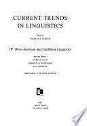 Current Trends in Linguistics: Ibero-American and Caribbean linguistics