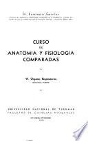 Curso de anatomía y fisiología comparadas