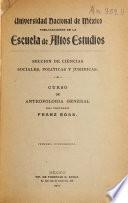 Curso de antropologia general