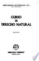 Curso de derecho natural