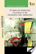 Curso de derecho natural o de filosofía del Derecho