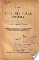 Curso de economía rural española