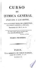 Curso de química general aplicada a las artes