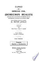 Curso derecho civil (Derechos reales) dictado en la Facultad de derecho de la Universidad nacional de Buenos Aires