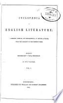 Cyclopedia of English Literature