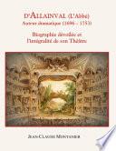 D'Allainval (L'Abbé) Auteur dramatique (1696-1753)
