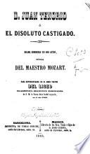 D. Juan Tenorio, ó, El disoluto castigado