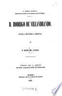 D(on) Rodrigo de Villandrando. Novela historica original de