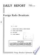 Daily Report, Foreign Radio Broadcasts
