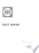 Daily Report, Foreign Radio Broadcasts