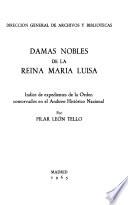 Damas nobles de la reina María Luisa