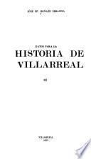 Datos para la historia de Villarreal
