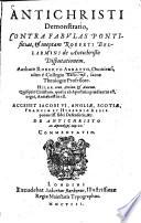 De Antichristo ex Apocalyps. cap. 20 commentatio