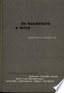 De Baudelaire a Lorca
