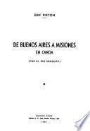 De Buenos Aires a Misiones en Canoa. Relato de viaje