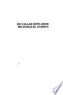 De callar este amor me duele el cuerpo