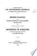 De como pueden influir las universidades españolas en el movimiento intelectual y moral de nuestra patria