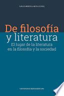 De filosofía y literatura