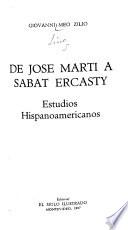 De Jose Martí a Sabat Ercasty