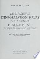 De l'agence d'information Havas à l'Agence France Presse