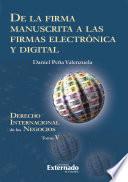 De la firma manuscrita a las firmas electrónica y digital