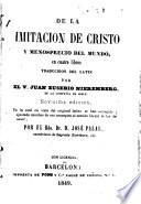 De la imitación ae Cristo y merosprecio del mundo, en cuatro libros