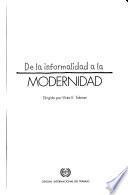 De la informalidad a la modernidad