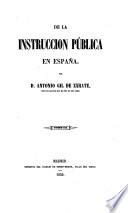 De la instruccion publica en Espana