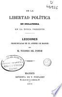 De la libertad política en Inglaterra: Época presente
