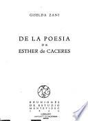 De la poesía de Esther de Cáceres